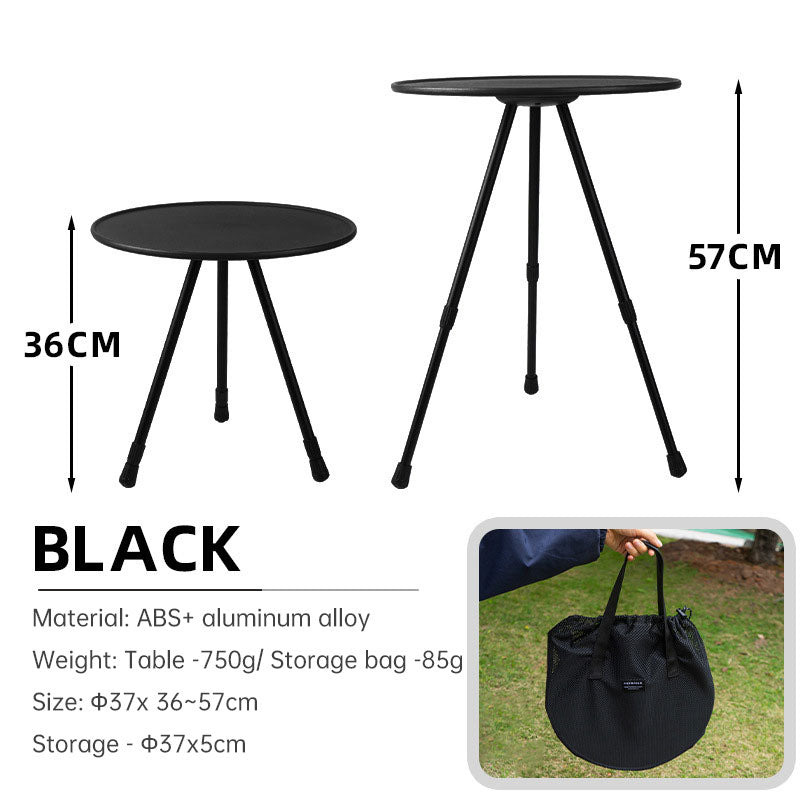 Load image into Gallery viewer, Outdoor Furniture Balcony Lightweight Portable Aluminum Height Adjustable Small Round Outdoor Folding Picnic Camping Table
