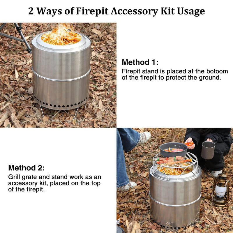 Load image into Gallery viewer, REDCAMP Fire Pit Accessory Kit for Stove
