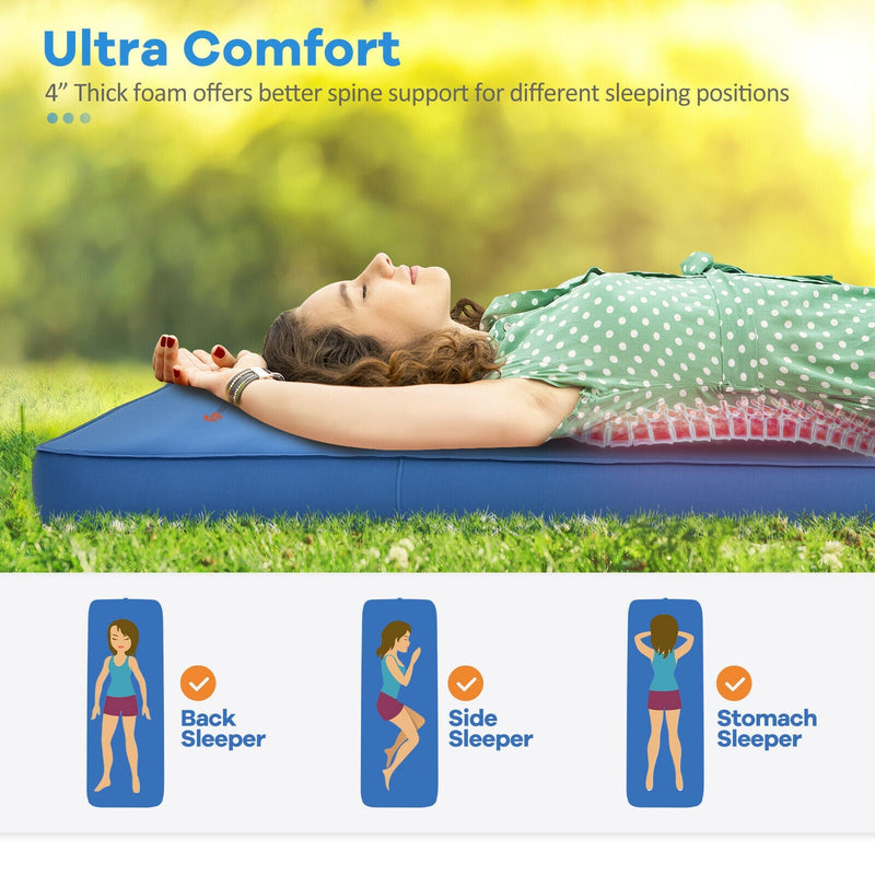 Load image into Gallery viewer, Self Inflating Folding Camping Sleeping Mattress with Carrying Bag
