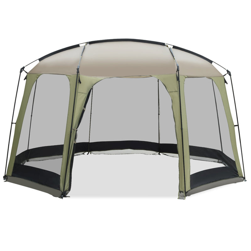 Load image into Gallery viewer, 6-8 Person Netted Canopy Tent with Zippered Door
