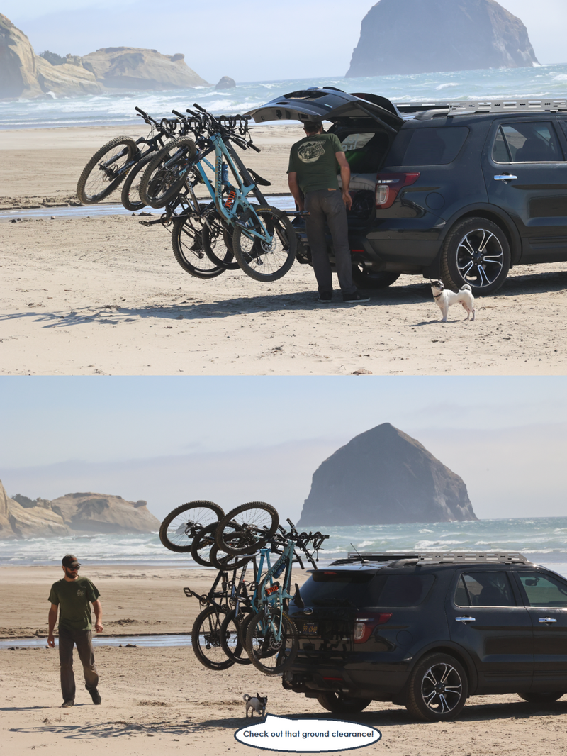 Load image into Gallery viewer, Lolo Racks 4 bike rack for 2" inch hitch (includes locking hitch bolt)
