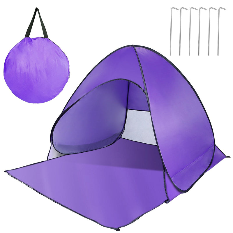 Load image into Gallery viewer, Pop Up Beach Tent Sun Shade Shelter Anti-UV Automatic Waterproof Tent Canopy for 2/3 Man w/ Net Window Storage Bag for Outdoor Beach Camping Fishing P
