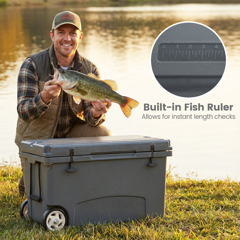 Load image into Gallery viewer, 75 Quart Portable Hard Cooler with 6-Day Ice Retention and Wheels
