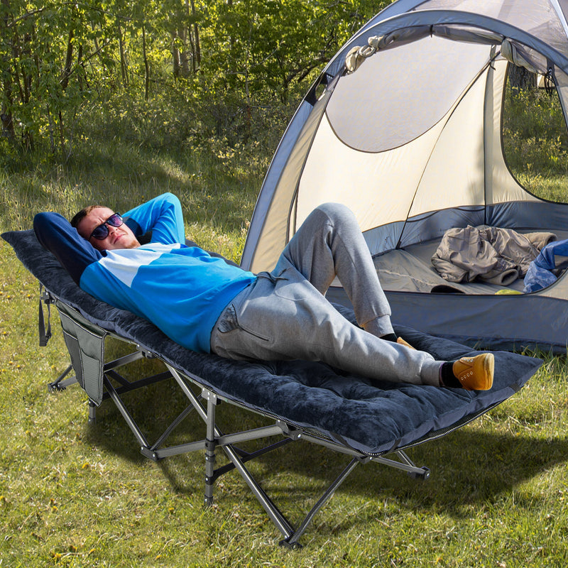 Load image into Gallery viewer, 75 x 27.5 Inch Camping Cot Pads with Soft and Breathable Crystal Velvet
