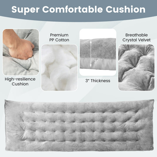 75 x 27.5 Inch Camping Cot Pads with Soft and Breathable Crystal Velvet