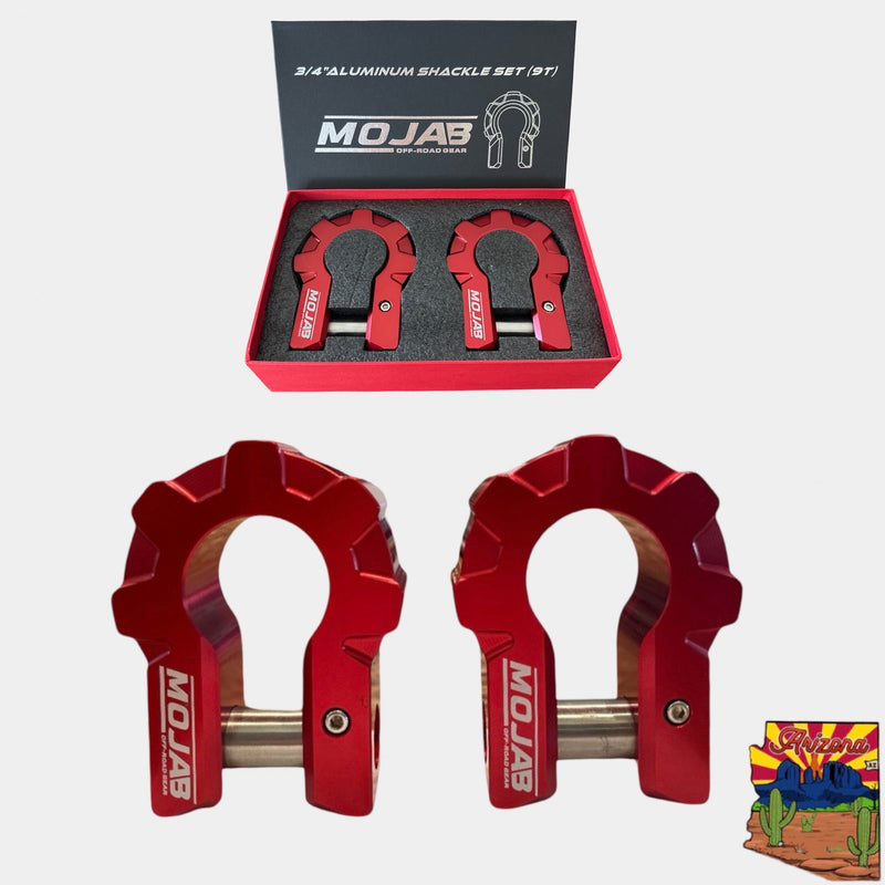 Load image into Gallery viewer, 3/4'' Extreme duty Aluminum D-Shackle set (9T) (LIFETIME WARRANTY*)
