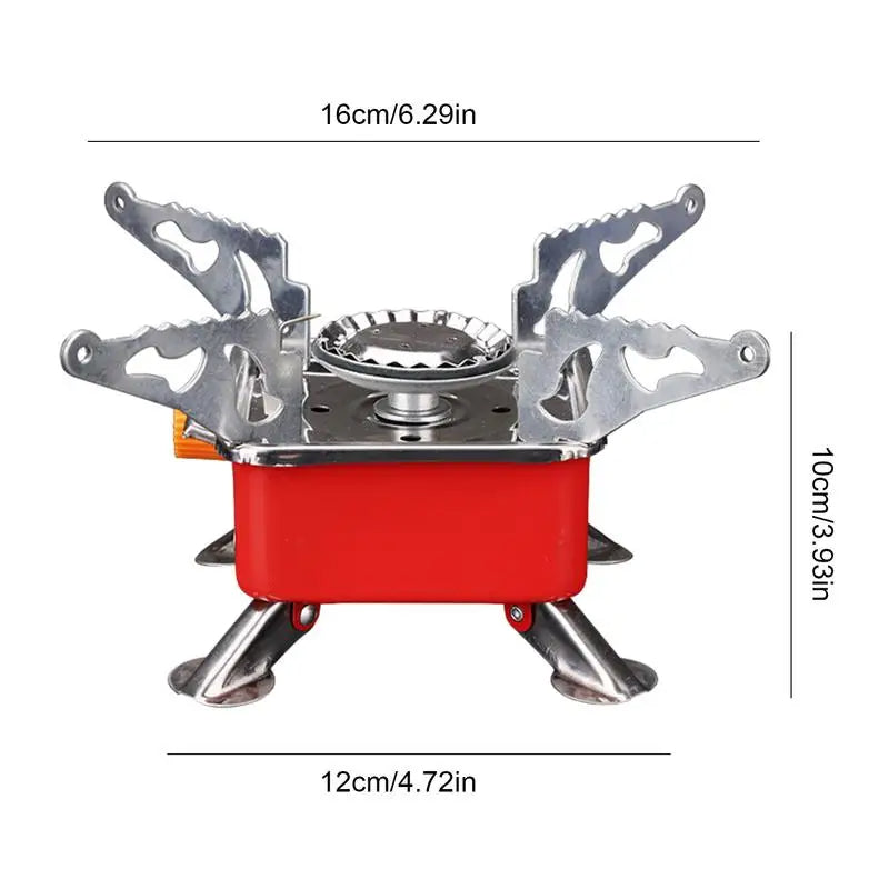 Load image into Gallery viewer, Camping Foldable Windproof Portable Burner Outdoor Gas Tank Stove for Backpacking Camping Hiking and Picnic Camping Burner

