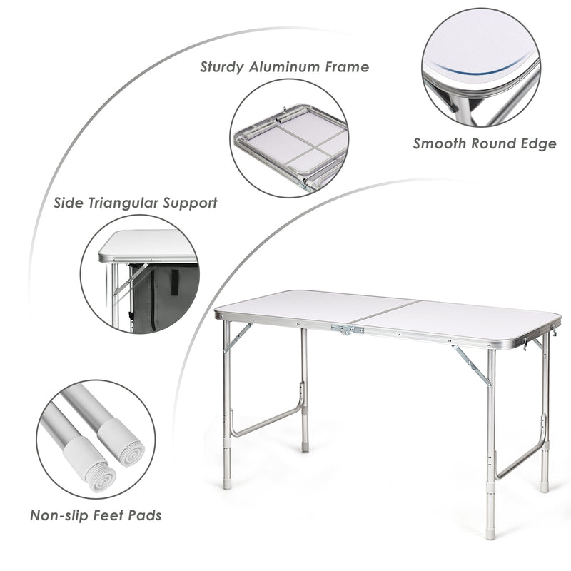 Load image into Gallery viewer, Height Adjustable Folding Camping Table-Gray
