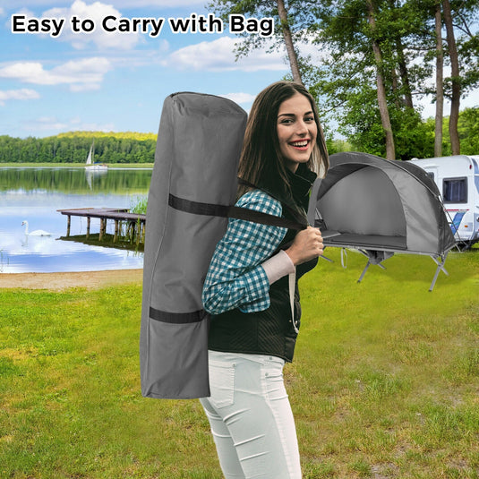 2-Person Outdoor Camping Tent with External Cover