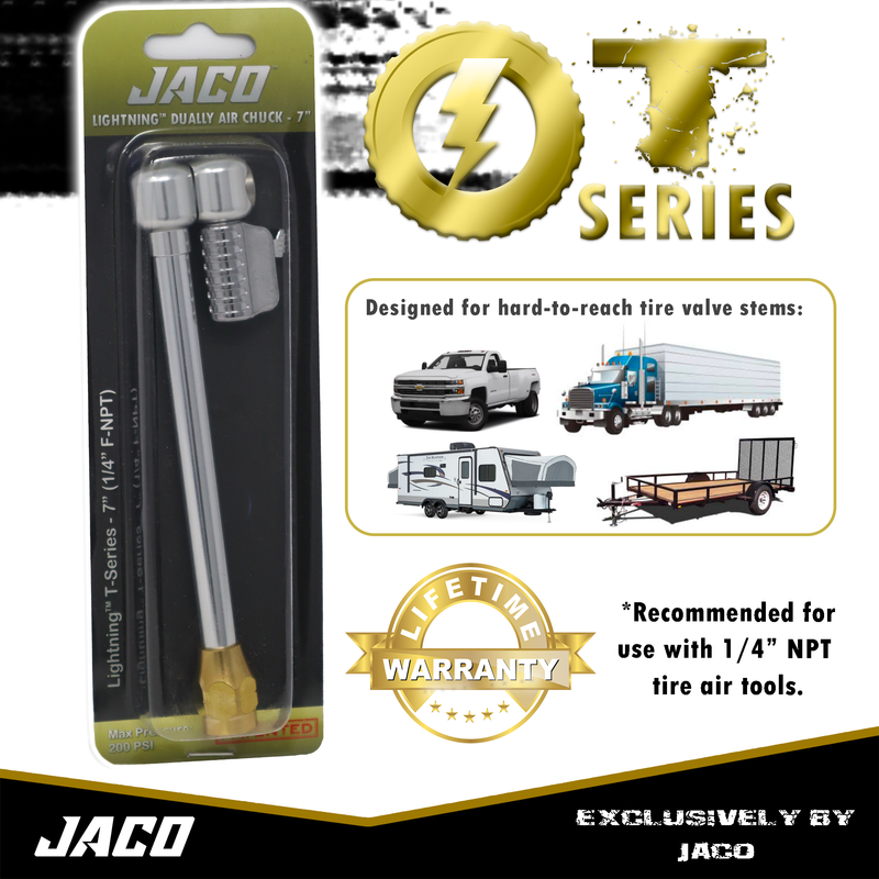 Load image into Gallery viewer, Lightning™ T-Series Tire Air Chuck | Open Flow, 1/4" F-NPT
