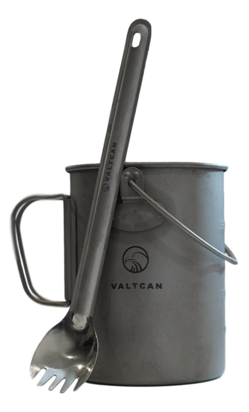Load image into Gallery viewer, Valtcan 900ml Titanium Pot Boil, Cook &amp; Drink From One Pot · 134g · Nests Your Nalgene
