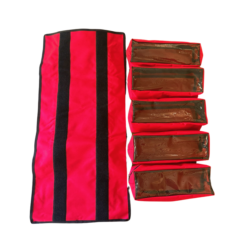 Load image into Gallery viewer, Large Canvas Tool organizer bag with 5 removeable pouches
