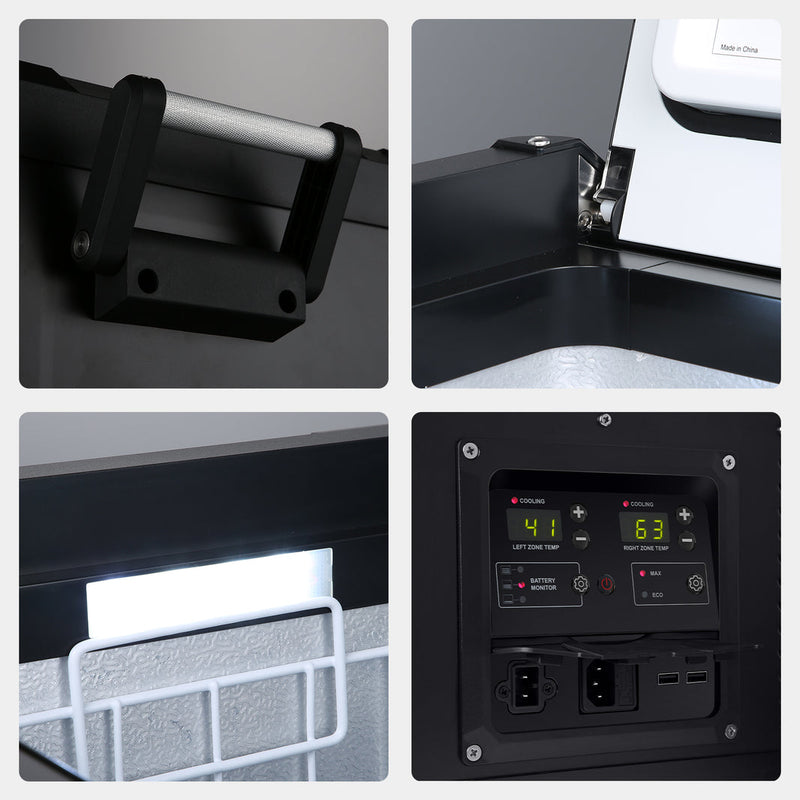 Load image into Gallery viewer, VL90ProD Dual Zone RV 12 volt Fridge Plug in Cooler | ICECO | 90 LT

