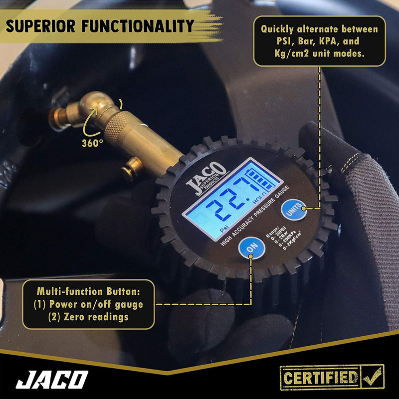 Load image into Gallery viewer, Elite® Digital Low Pressure Tire Gauge - Professional Accuracy - 30 PSI
