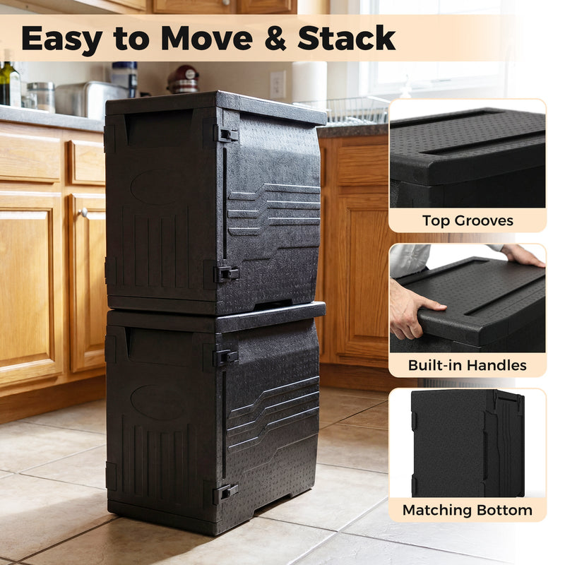 Load image into Gallery viewer, 91 Qt Insulated Food Pan Carrier with Safety Buckles
