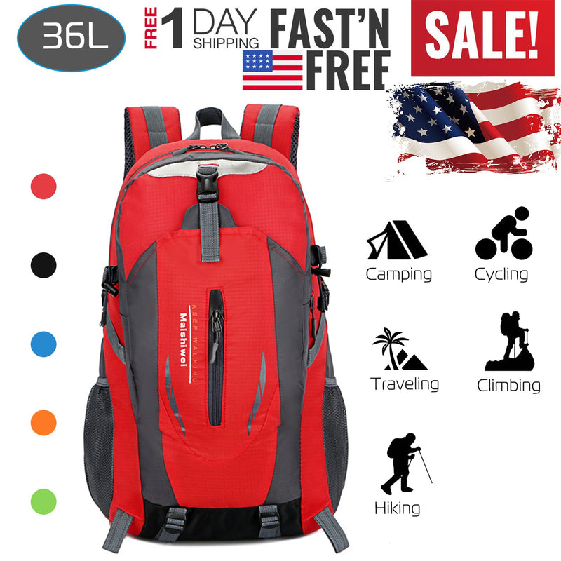 Load image into Gallery viewer, 36L Outdoor Backpack Waterproof Daypack Travel Knapsack
