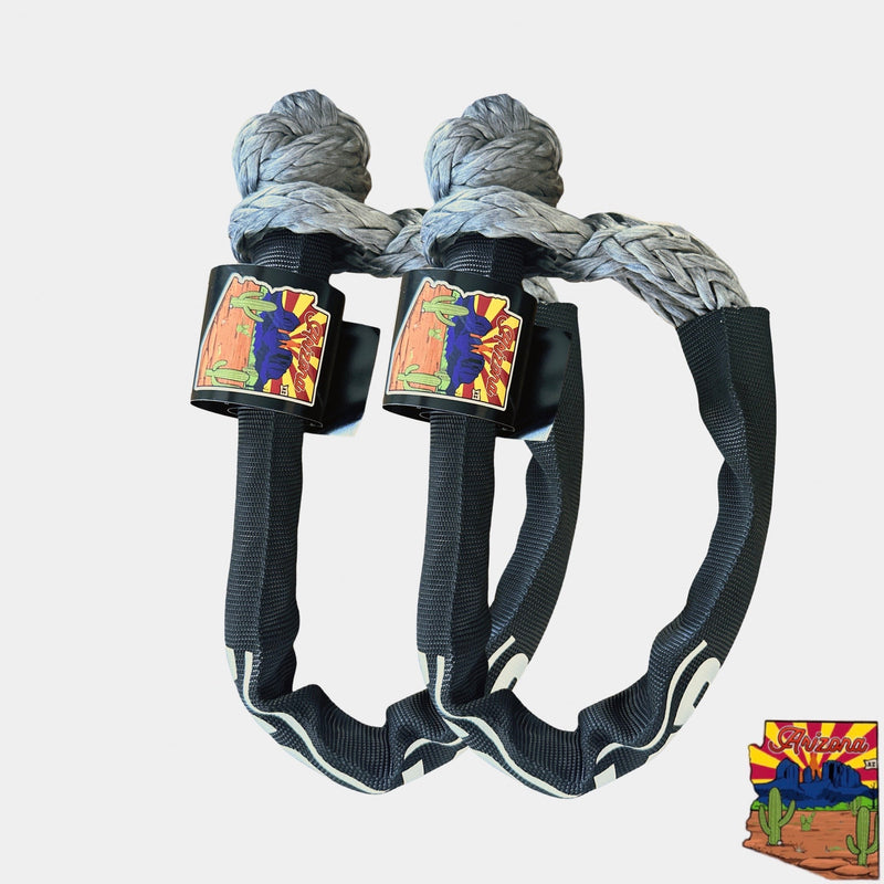 Load image into Gallery viewer, Soft Shackle 3/8'' x 22” with sleeve and bag (Set of 2 Shackles) (Lifetime Warranty)

