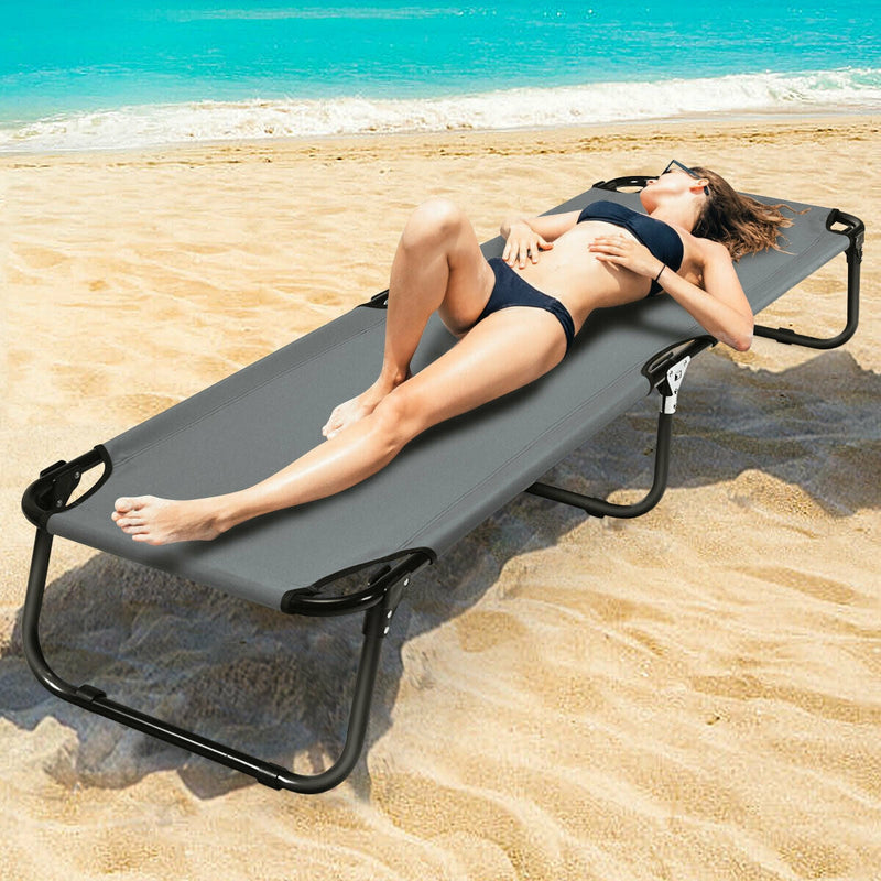 Load image into Gallery viewer, Outdoor Folding Camping Bed for Sleeping Hiking Travel-Black
