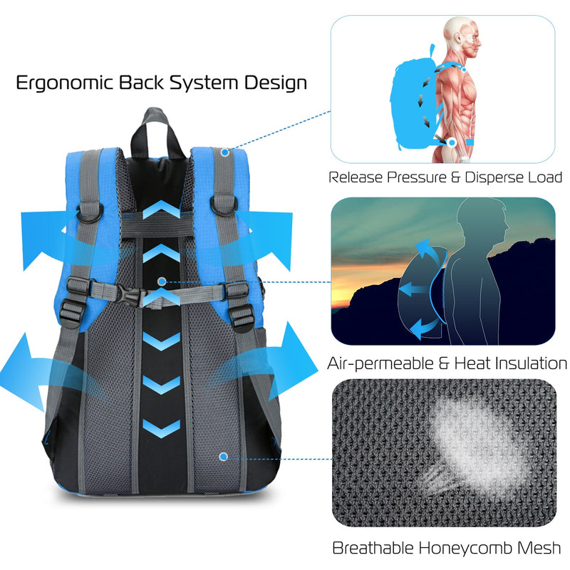 Load image into Gallery viewer, 36L Outdoor Backpack Waterproof Daypack Travel Knapsack
