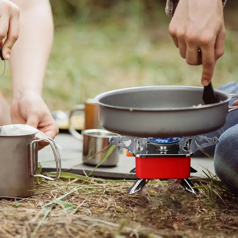 Load image into Gallery viewer, Camping Foldable Windproof Portable Burner Outdoor Gas Tank Stove for Backpacking Camping Hiking and Picnic Camping Burner

