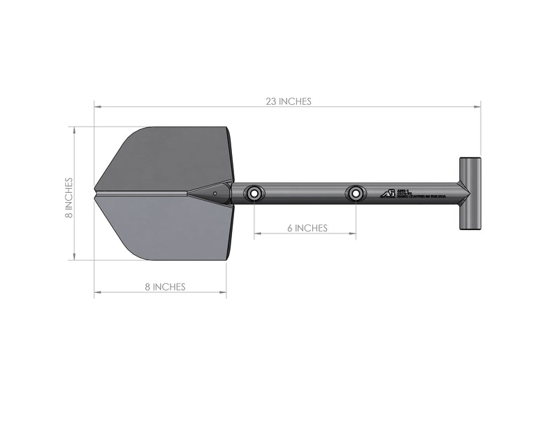Load image into Gallery viewer, A6™ Adventure Mini Shovel (AMS-1) - BLACK
