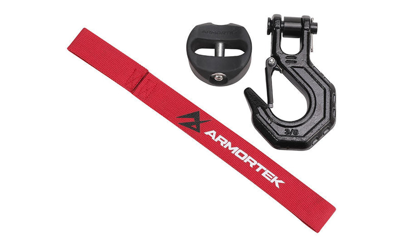 Load image into Gallery viewer, Armortek Black Hook Kit for 5/16 to 7/16" Rope - Rated 22000lbs
