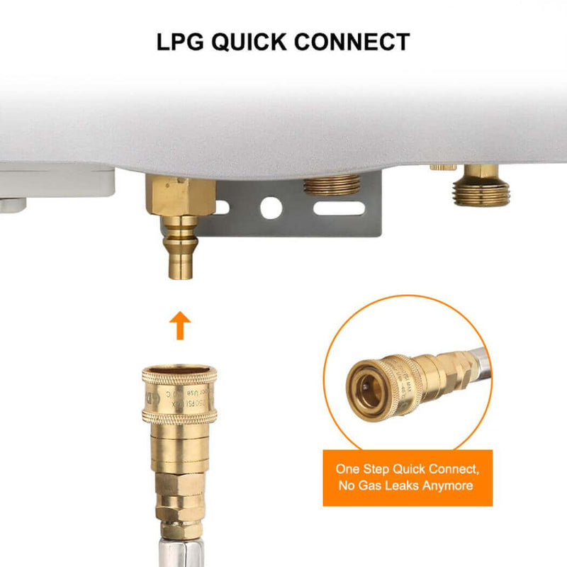 Load image into Gallery viewer, Camplux AY132GMAX Portable Propane Water Heater With Stand
