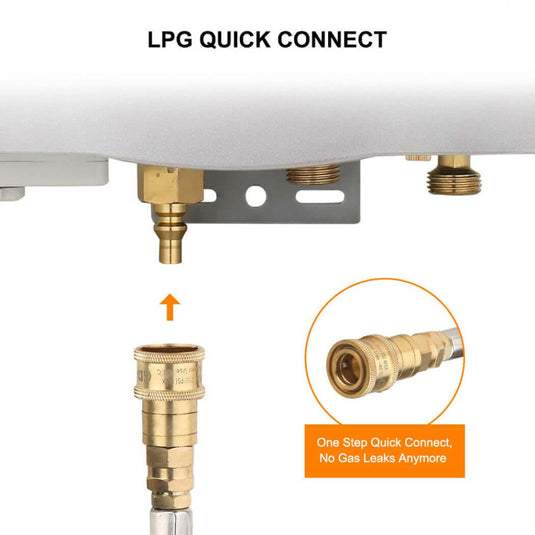 Camplux AY132GMAX Portable Propane Water Heater With Stand
