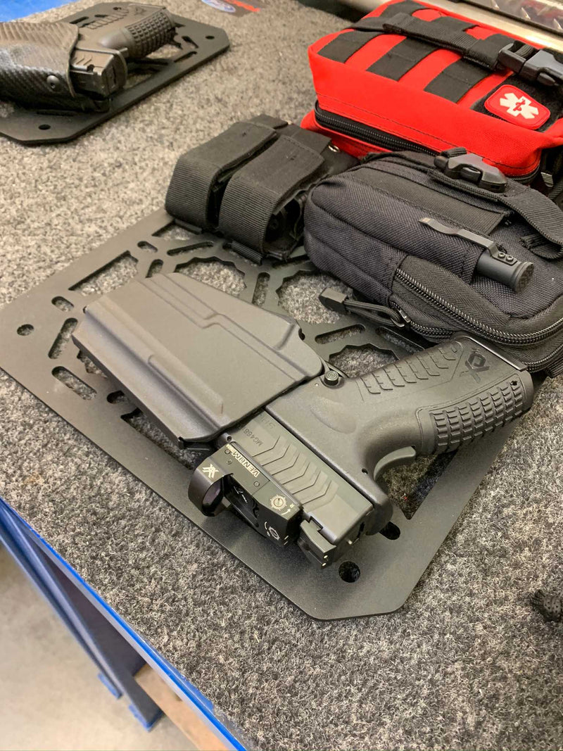 Load image into Gallery viewer, Backpack Insert Panel kit - with pistol holder, first aid kit, dual mag holder, Molle pouch
