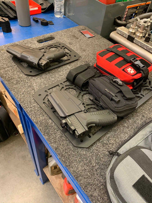 Backpack Insert Panel kit - with pistol holder, first aid kit, dual mag holder, Molle pouch