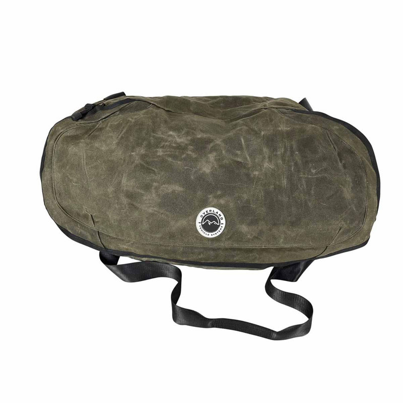 Load image into Gallery viewer, Large Duffle Bag with Handle &amp; Straps - #16 Waxed Canvas Storage
