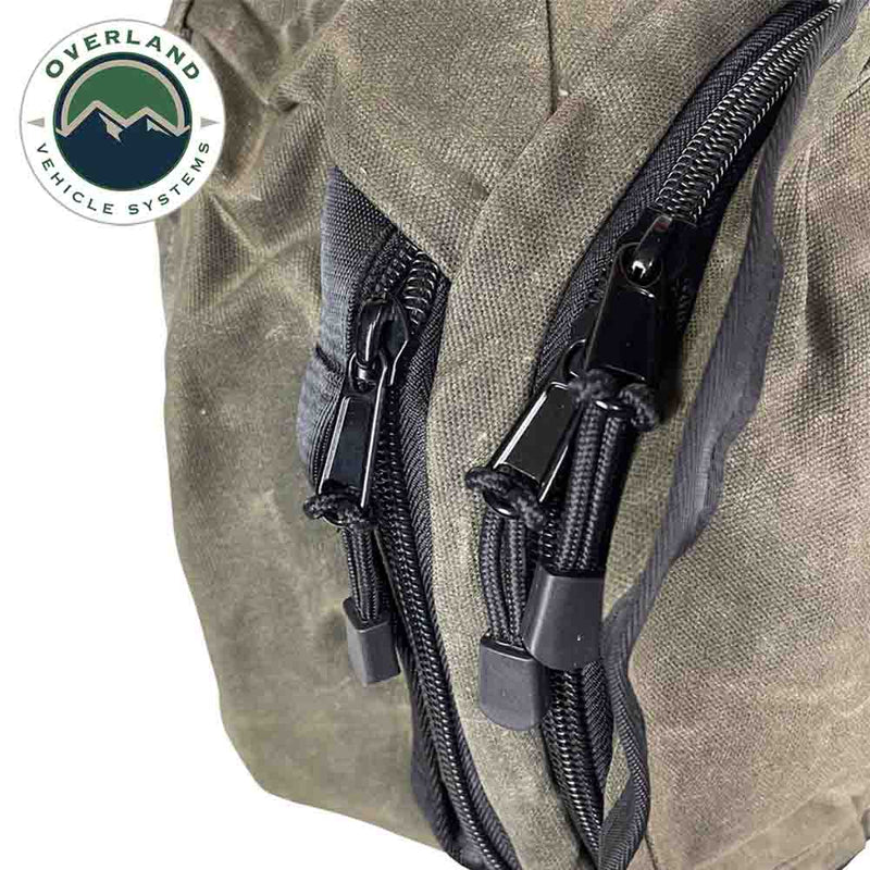 Load image into Gallery viewer, Large Duffle Bag with Handle &amp; Straps - #16 Waxed Canvas Storage
