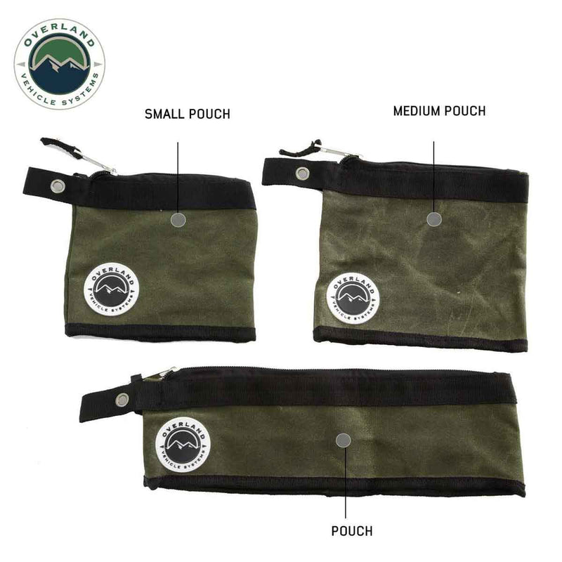 Load image into Gallery viewer, Medium Size 3-Bag Set of Storage Bags - #12 Waxed Canvas
