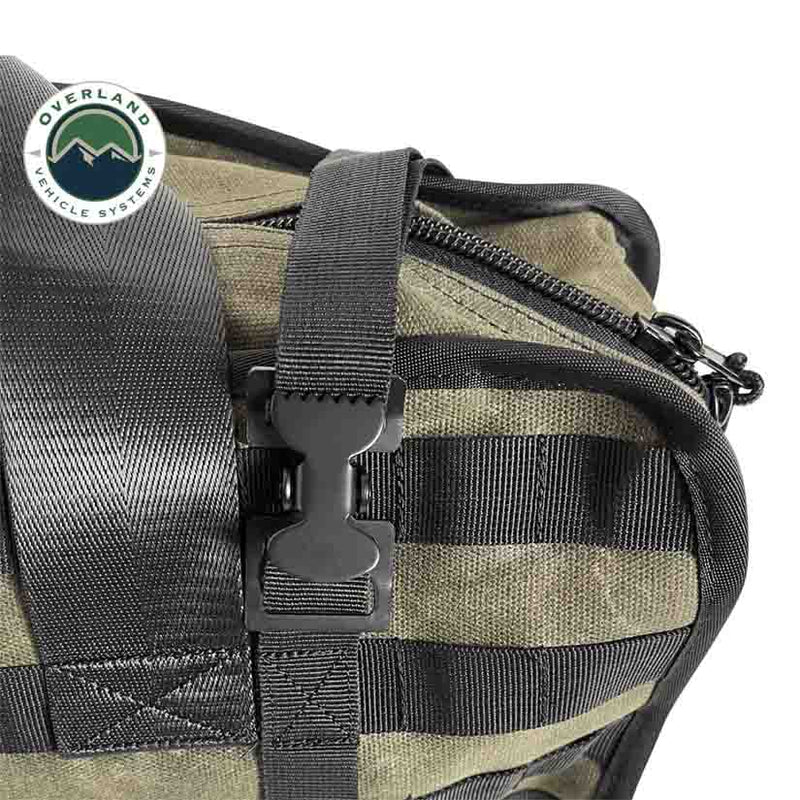 Load image into Gallery viewer, Large Recovery Bag with Handle &amp; Straps - #16 Waxed Canvas Storage
