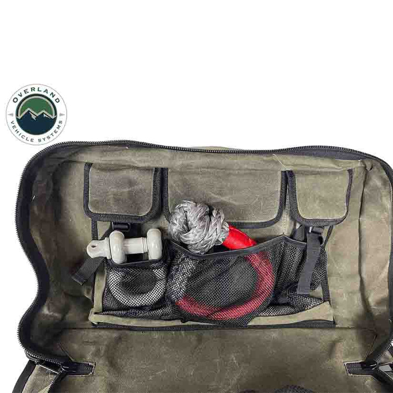 Load image into Gallery viewer, Large Recovery Bag with Handle &amp; Straps - #16 Waxed Canvas Storage
