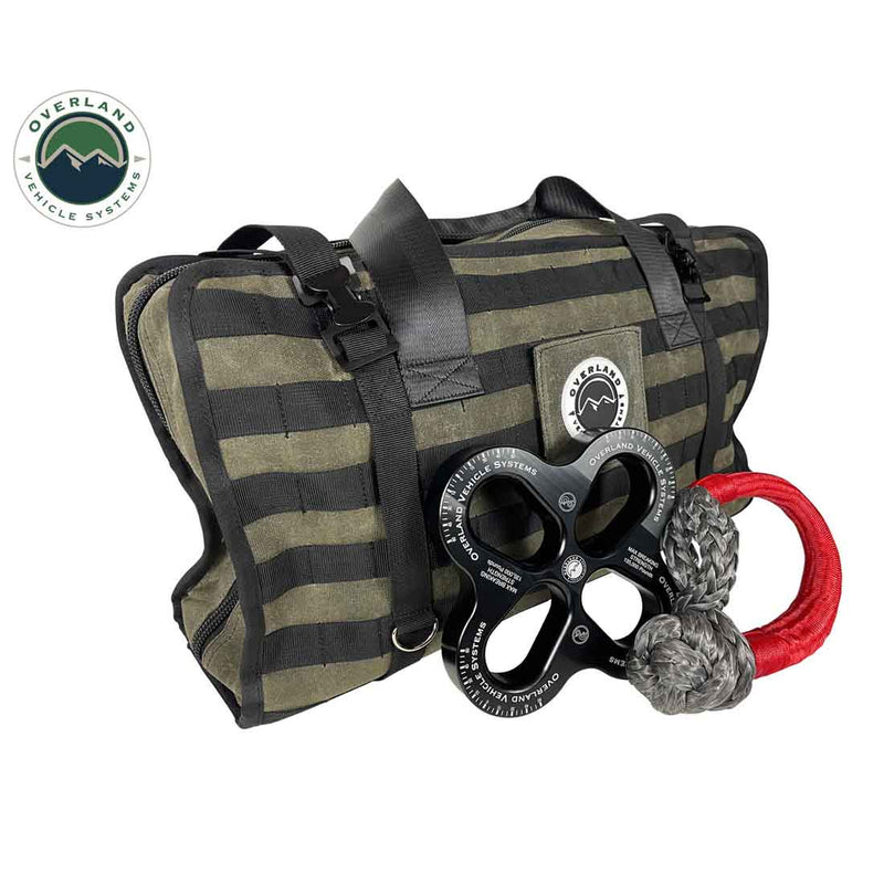 Load image into Gallery viewer, Large Recovery Bag with Handle &amp; Straps - #16 Waxed Canvas Storage
