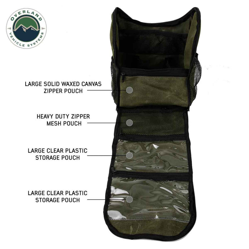 Load image into Gallery viewer, Overnight Bag with Handle &amp; Straps - #16 Waxed Canvas Storage
