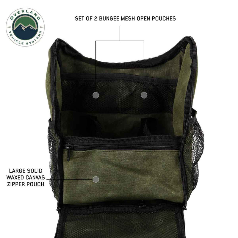 Load image into Gallery viewer, Overnight Bag with Handle &amp; Straps - #16 Waxed Canvas Storage
