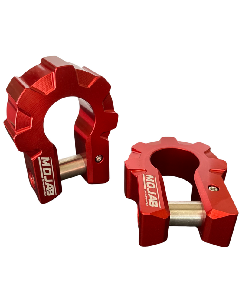 Load image into Gallery viewer, 3/4'' Extreme duty Aluminum D-Shackle set (9T) (LIFETIME WARRANTY*)
