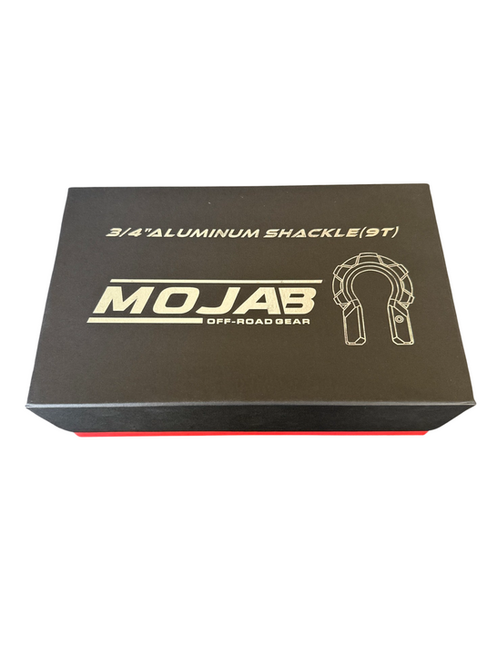 3/4'' Extreme duty Aluminum D-Shackle set (9T) (LIFETIME WARRANTY*)
