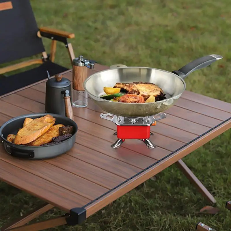 Load image into Gallery viewer, Camping Foldable Windproof Portable Burner Outdoor Gas Tank Stove for Backpacking Camping Hiking and Picnic Camping Burner
