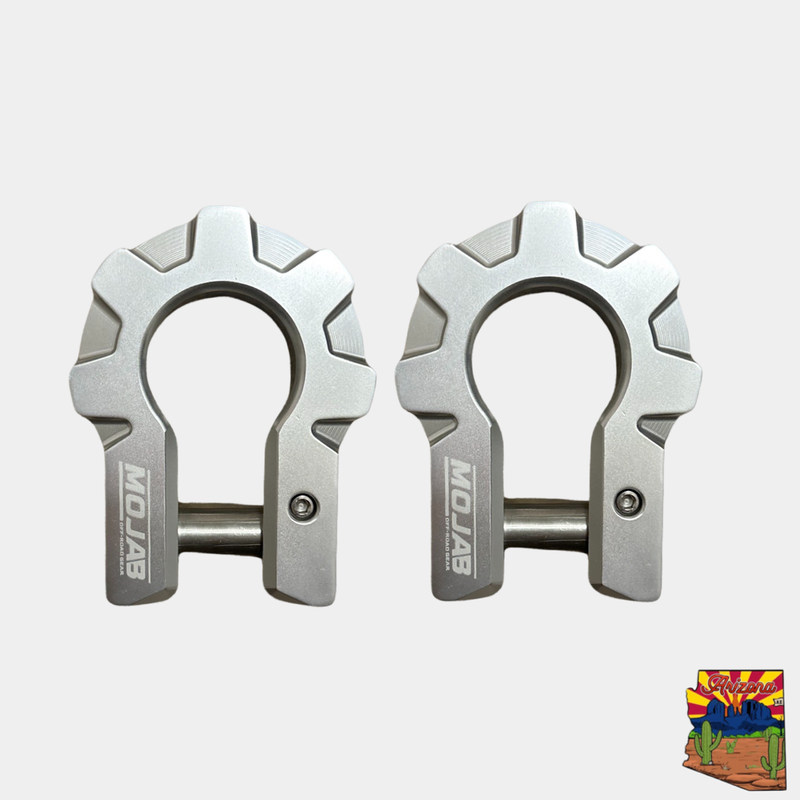 Load image into Gallery viewer, 3/4'' Extreme duty Aluminum D-Shackle set (9T) (LIFETIME WARRANTY*)
