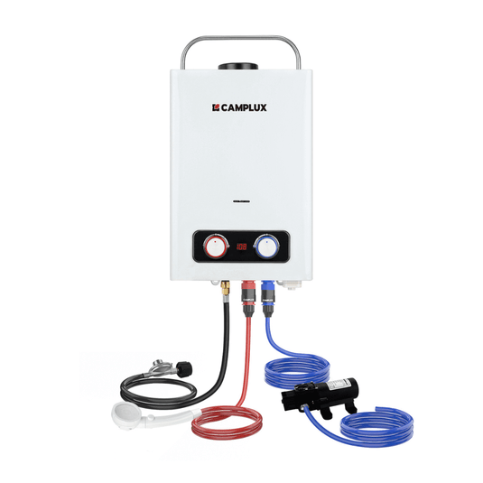 Camplux BD158 Tankless Propane Water Heater Pump Kit