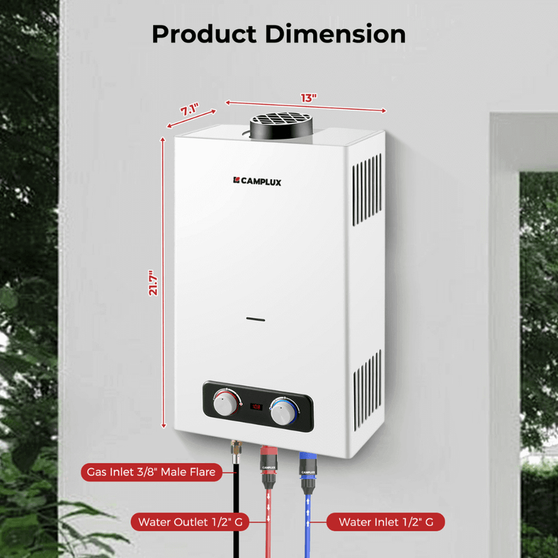 Load image into Gallery viewer, Camplux BD264 Tankless Propane Water Heater Portable
