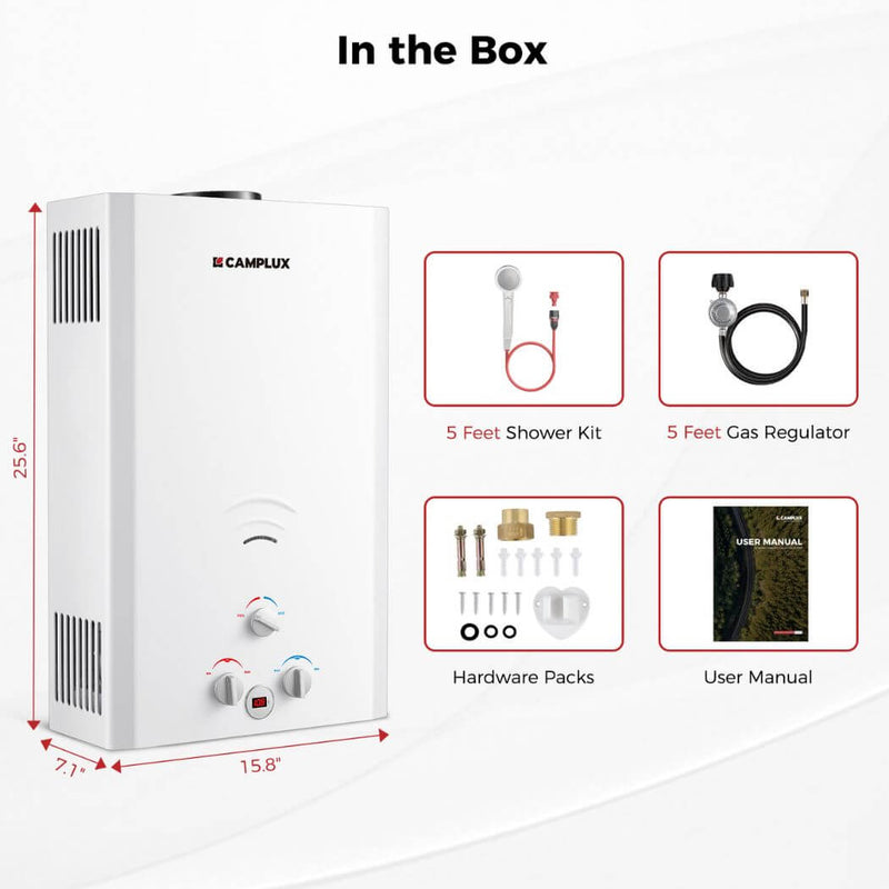 Load image into Gallery viewer, Camplux BW422 Camping Water Heater Propane
