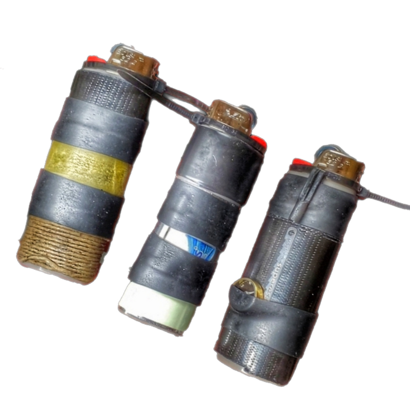 Load image into Gallery viewer, Survival Kit Lighter - Fire Starter outfitted with supplies.

