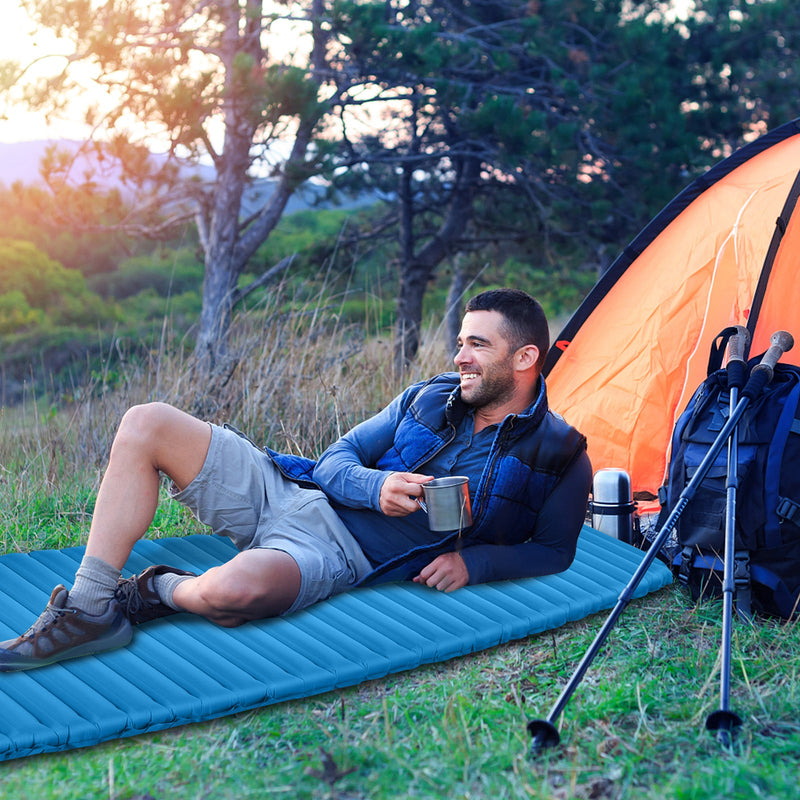 Load image into Gallery viewer, 3 Inch Thick Inflatable Waterproof Camping Sleeping Pad
