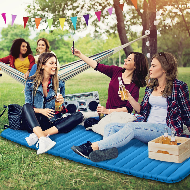 Load image into Gallery viewer, 3 Inch Thick Inflatable Waterproof Camping Sleeping Pad
