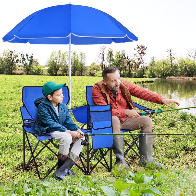Load image into Gallery viewer, Portable Folding Picnic Double Chair

