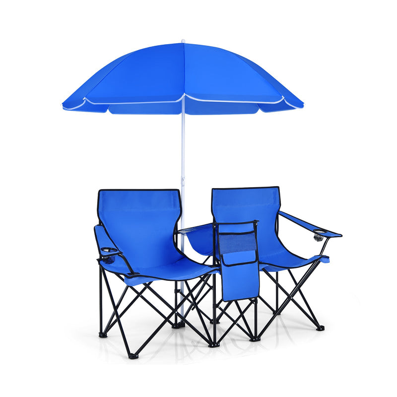 Load image into Gallery viewer, Portable Folding Picnic Double Chair

